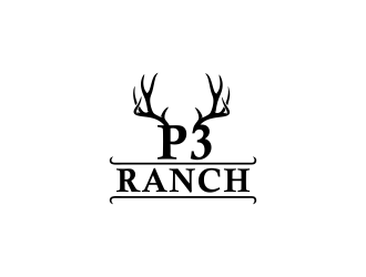 P 3 Ranch logo design by bismillah