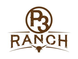 P 3 Ranch logo design by jaize