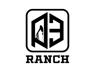 P 3 Ranch logo design by denfransko