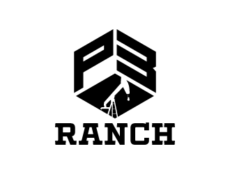 P 3 Ranch logo design by denfransko