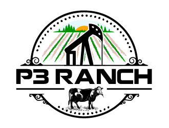 P 3 Ranch logo design by Ultimatum