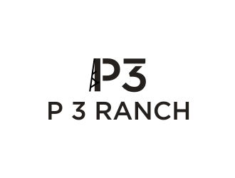 P 3 Ranch logo design by protein