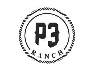 P 3 Ranch logo design by wongndeso