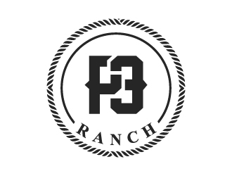 P 3 Ranch logo design by wongndeso