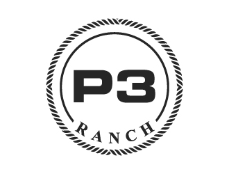 P 3 Ranch logo design by wongndeso