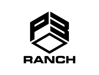 P 3 Ranch logo design by denfransko