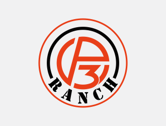 P 3 Ranch logo design by Renaker