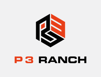 P 3 Ranch logo design by Renaker