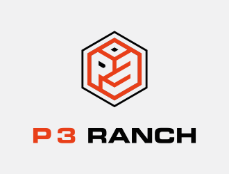 P 3 Ranch logo design by Renaker