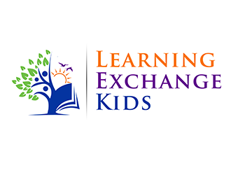 Learning Exchange Kids logo design by 3Dlogos