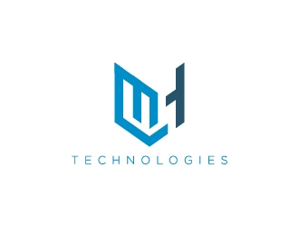 MH Technologies logo design by wongndeso