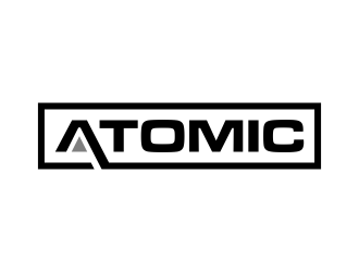 atomic logo design by p0peye