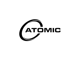 atomic logo design by kurnia