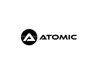 atomic logo design by kurnia