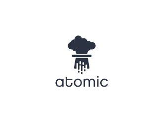 atomic logo design by Susanti