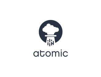 atomic logo design by Susanti