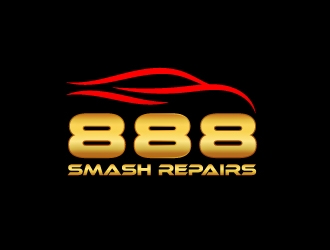 888 Smash Repairs logo design by aryamaity