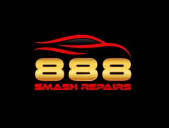 888 Smash Repairs logo design by aryamaity