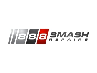 888 Smash Repairs logo design by javaz