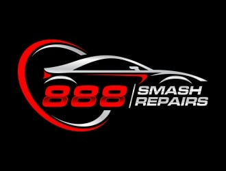 888 Smash Repairs logo design by javaz