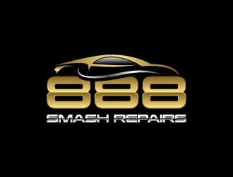 888 Smash Repairs logo design by wongndeso