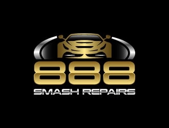 888 Smash Repairs logo design by wongndeso