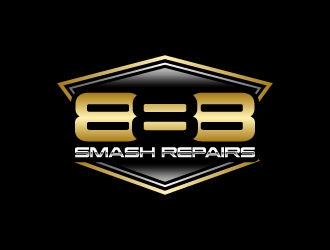 888 Smash Repairs logo design by wongndeso