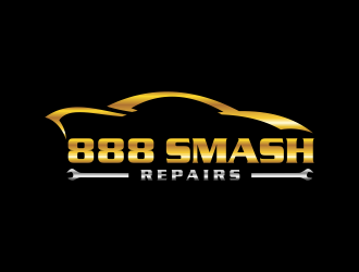 888 Smash Repairs logo design by scolessi