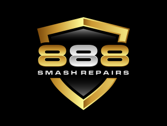 888 Smash Repairs logo design by evdesign