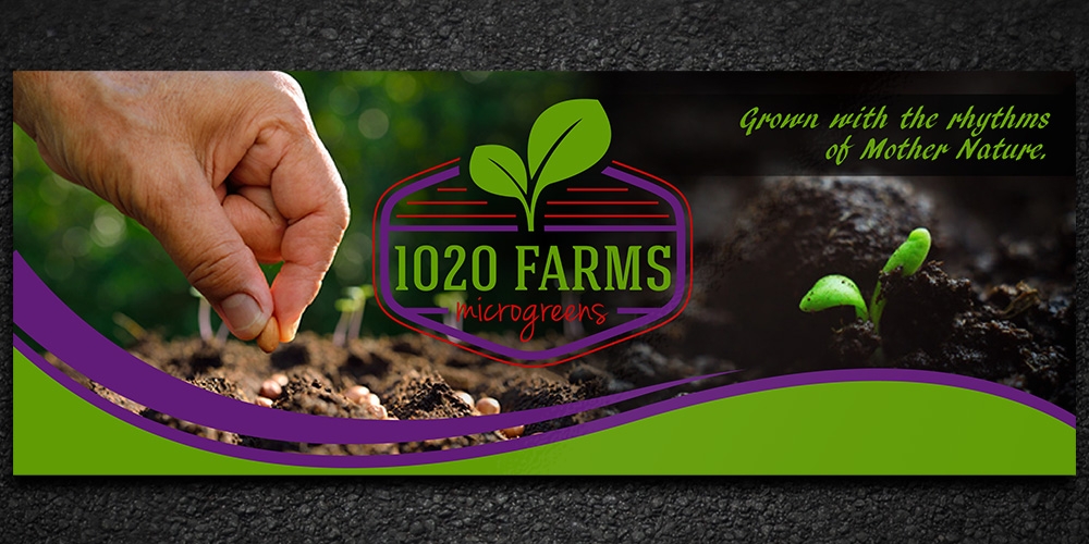 1020 farms logo design by Gelotine