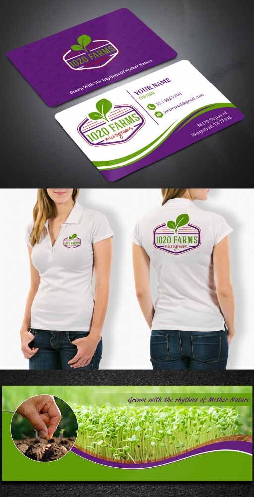 1020 farms logo design by Gelotine