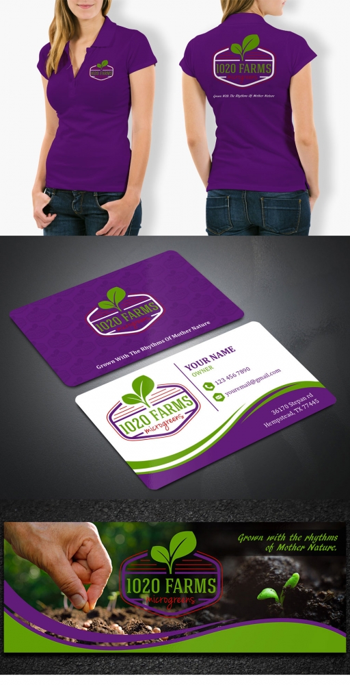 1020 farms logo design by Gelotine