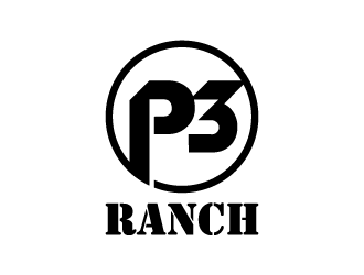 P 3 Ranch logo design by denfransko