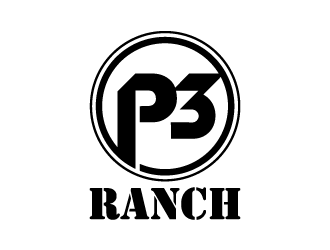 P 3 Ranch logo design by denfransko