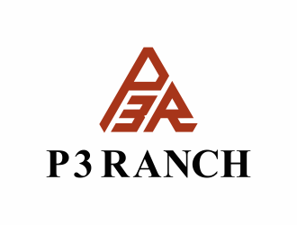 P 3 Ranch logo design by Renaker