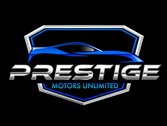 Prestige Motors Unlimited logo design by 3Dlogos