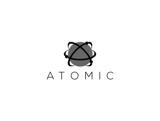 atomic logo design by Msinur