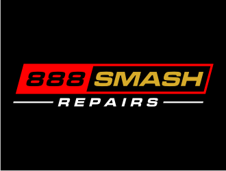 888 Smash Repairs logo design by puthreeone