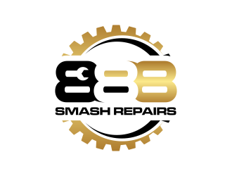 888 Smash Repairs logo design by scolessi