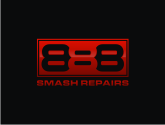 888 Smash Repairs logo design by mbamboex