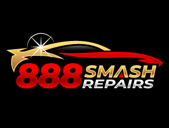 888 Smash Repairs logo design by kgcreative