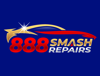 888 Smash Repairs logo design by kgcreative