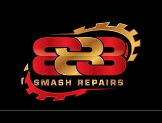 888 Smash Repairs logo design by logoguy