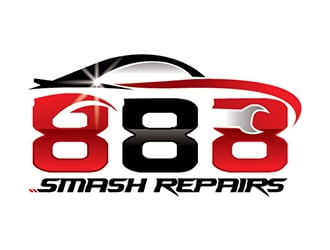 888 Smash Repairs logo design by logoguy