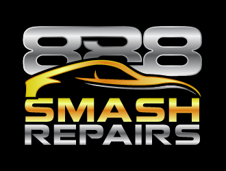 888 Smash Repairs logo design by Ultimatum