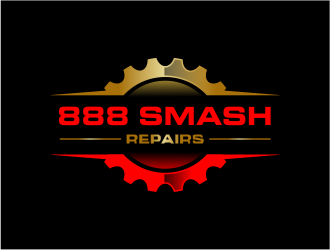 888 Smash Repairs logo design by Girly