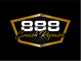 888 Smash Repairs logo design by Girly