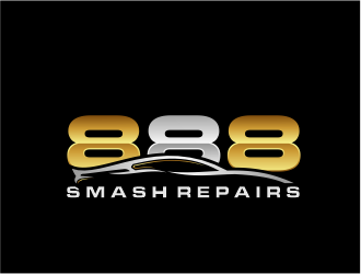 888 Smash Repairs logo design by evdesign