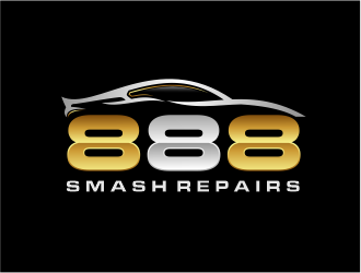 888 Smash Repairs logo design by evdesign