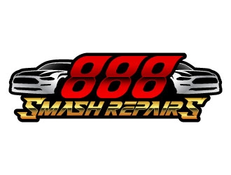 888 Smash Repairs logo design by daywalker